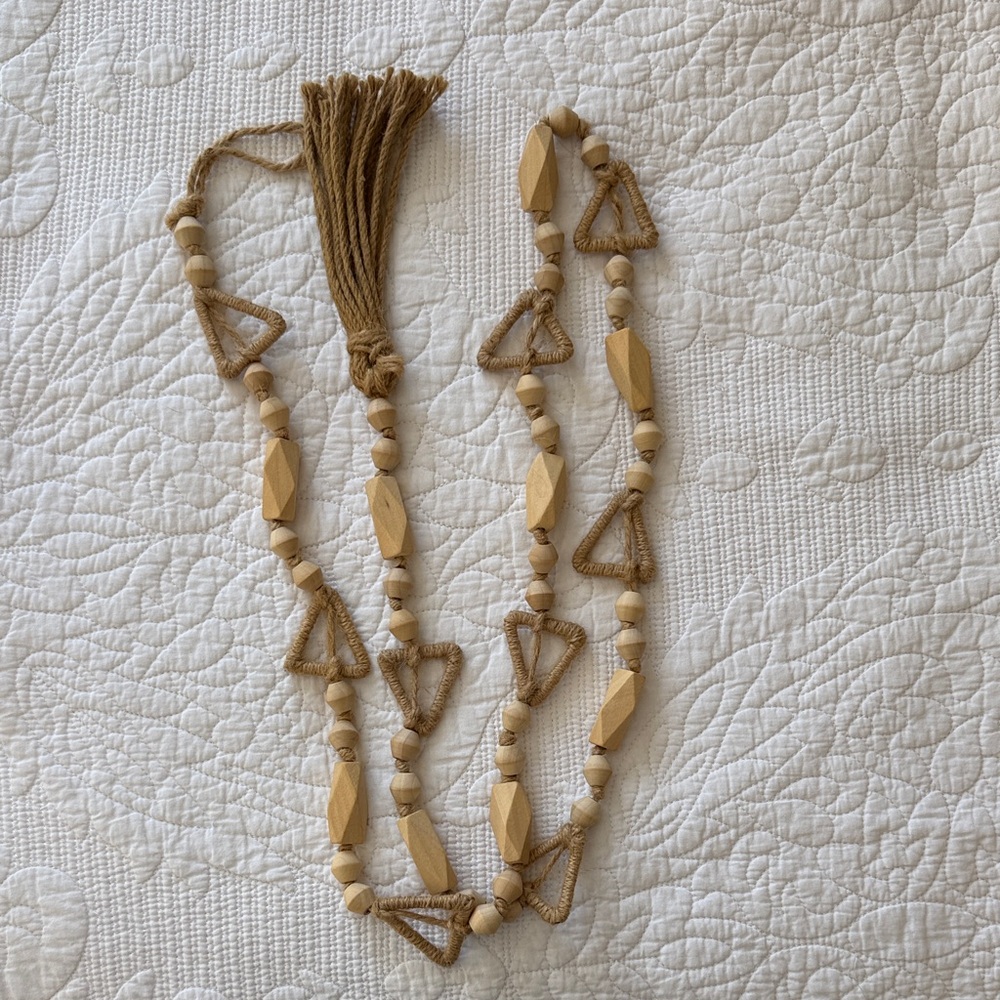 Rustic Tan Geometric‎ Necklace